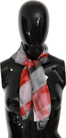 Costume National 100% Silk Branded Scarf