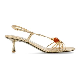 Jimmy Choo London High Heel Sandals, female, Yellow, Size: 7 1/2 US Lova 50 Heeled Sandals