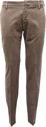 Entre Amis Katoenen Broek Lichtgewicht Made in Italy - Heren - Chinos - Bruin - W31 - Katoen - Broeken