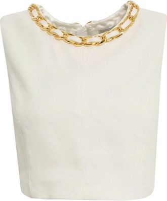 Elisabetta Franchi Top Elisabetta Franchi Con Catena Gioiello