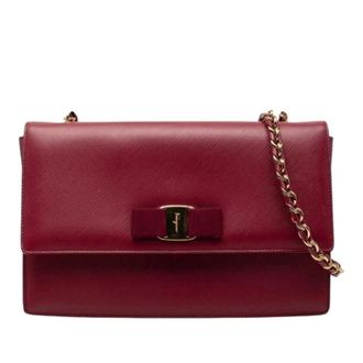 Ferragamo Pre-owned Shoulder Bags, female, Red, Size: ONE SIZE Pre-owned Shoulder Bag