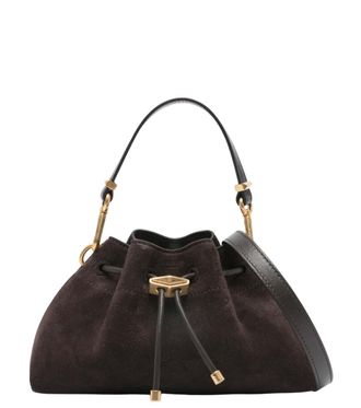 Jimmy Choo London Dark Brown Cinch Small Shoulder Bag