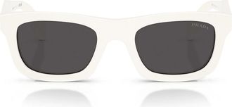 Prada Sunglasses Prc06 S 17 K08 Z Talc White/Dark Gray Women
