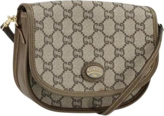 Gucci Pre-owned Plastic Crossbody Tas - Dames - Vintage Schoudertas - Beige - ONE Size - Vintage