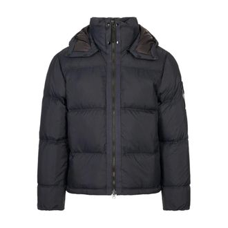 Stone Island Heren, Jassen, Blauw, Maat: S Nylon