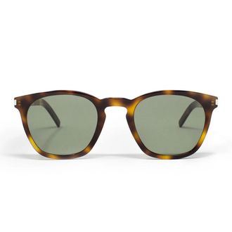 Saint Laurent Sunglasses Sl 28 Slim 002 Brown/Green Unisex