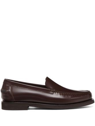 Brunello Cucinelli Leren loafers - Bruin