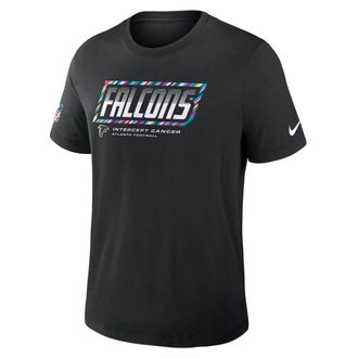 Nike Atlanta Falcons Crucial Catch Sideline Nike Mens Dri-FIT NFL T-Shirt in Black | 034J00AZU2-F9R