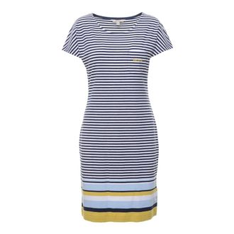 Barbour Short Dresses, female, Multicolor, Size: XL Harewood Striped T-Shirt Dress
