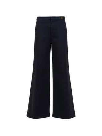 C&acirc;llas Milano Jane High waist flare pant jeans twill in Black at Nordstrom, Size 10 It