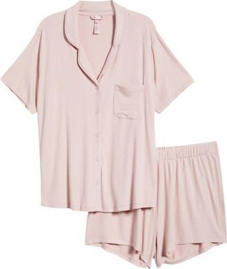 SKIMS Soft Lounge Shortie Pajamas in Morganite at Nordstrom, Size Xx-Small