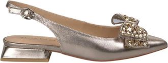 Alma En Pena Platte schoen met strik - Dames - Ballerinas - Geel - 38 EU - Leer - Schoenen