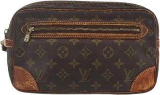 Louis Vuitton Pre-owned Clutches, female, Brown, Size: ONE SIZE Pre-owned Canvas Clutch