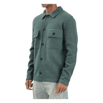 Selected Heren, Jassen, Groen, Maat: XL Wol