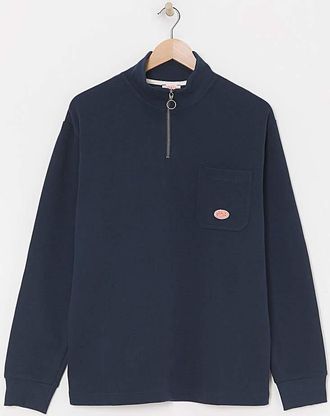 Armor Lux 1/4 Zip Sweatshirt - Navy
