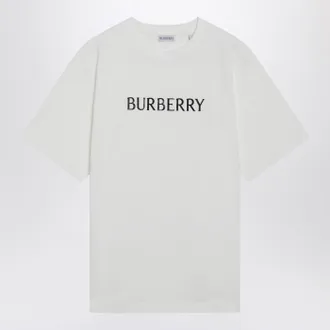 Burberry Wei&szlig;es T-Shirt von Burberry mit Logo-Print