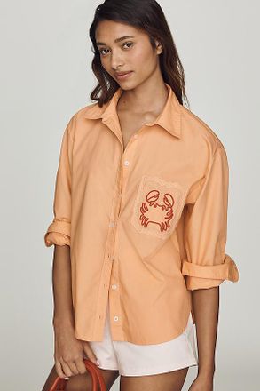 Maeve Novelty Shrunken Bennet Buttondown Shirt by Maeve