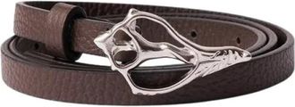 Rodebjer Petit Shell Pebble Belt - Dames - Riemen - Bruin - ONE Size - Leer - Accessoires