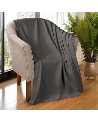 Superior All-Season Chevron Cotton Throw Blanket