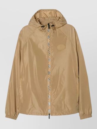 Burberry clapton hooded nylon relaxed fit jacket
