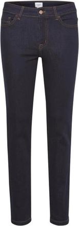Saint Tropez Donkerblauwe Slim Fit Denim Jeans - Dames - Skinny Jeans - Blauw - W26 - Denim - Jeans