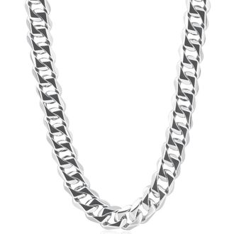 Pompeii3 Mens Cuban 14k Gold (179gram) or Platinum (302gram) 13.5mm Link Chain Necklace 24