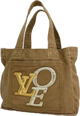 Louis Vuitton Khaki Tote Bag (Pre-Owned)