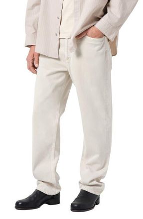 A Gold E 90s Straight Leg Jeans in Bone Aged White at Nordstrom, Size 31