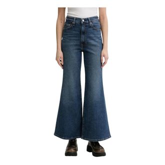 Levi's Jeans, Dames, Blauw, W29 L30, Denim, Flared Jeans