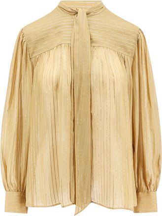 Chloé Silk Shirt With Lurex Details