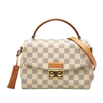 Louis Vuitton Pre-owned Croisette - Dames - Vintage Handtas - Wit - ONE Size - Leer - Vintage
