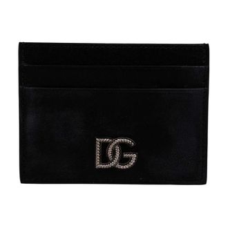 Dolce & Gabbana Wallets & Cardholders, male, Black, Size: ONE SIZE Card Holder with Logo