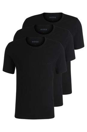 HUGO BOSS T-Shirt BOSS Rundhals BOSS ONE, Herren, Gr. XXL (56), schwarz (schwarz001), Jersey, Obermaterial: 100% Baumwolle, unifarben, Basic, Rundhals, eingeset