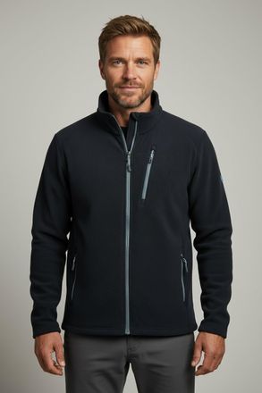 Killtec Fleecejacke KILLTEC KOW 84 MN FLC JCKT, Herren, Gr. L, blau (dunkelnavy), Obermaterial: 100% Polyester, Jacken Fleecejacke, mit hohem Stehkragen, atmu