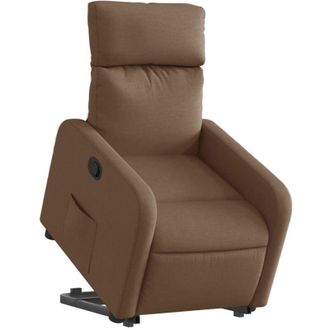 vidaXL Vidaxl - Sill&oacute;n Reclinable Elevable De Tela Marr&oacute;n