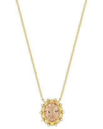 Bony Levy 18K 2.39 ct. tw. Diamond & Morganite Necklace