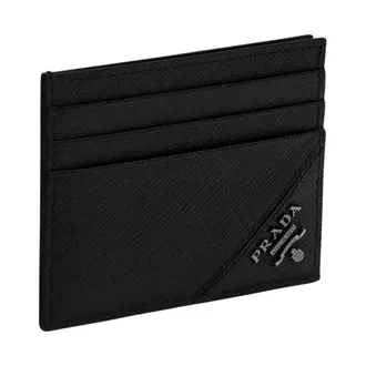 Prada Wallets & Cardholders, male, Black, Size: ONE SIZE Portacarte di Credito
