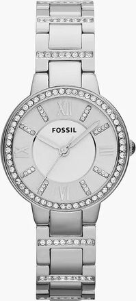Fossil Virginia Womens Three-Hand Day-Date, Stainless Steel Watch