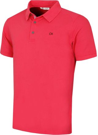 Calvin Klein Mens Campus Sport Polo Shirt - Raspberry Sport - XXXXXL