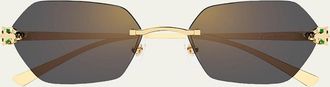 Cartier Panth&egrave;re de Cartier 55mm Geometric Sunglasses