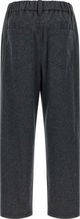 Brunello Cucinelli Womens Gray Wool Pants
