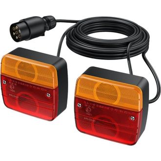 OEM Luces Traseras Para Remolque, Juego De 2 Con Cable De 7,5 M Y Conector De 7 Pines, Homologadas Ce Para Uso En Carretera - Ulisem