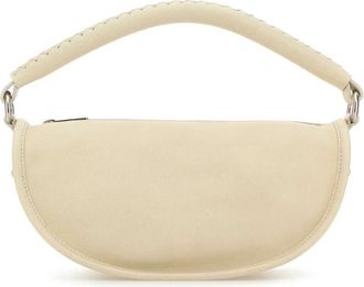 Burberry Ivoorleren handtas - Dames - Handtassen - Wit - ONE Size - Leer - Tassen