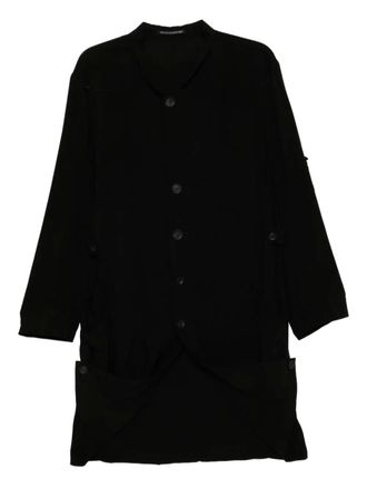 Yohji Yamamoto single-breasted coat - Black