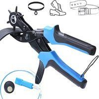 OEM Perforadora Profesional De Cuero, Herramienta Rotativa Con 6 Porta-matrices De Acero Inoxidable, Adecuada Para Cinturones De Cuero, Correas De Reloj, 