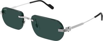 Cartier Sunglasses, unisex, Gray, Size: 55 MM Ct0577S