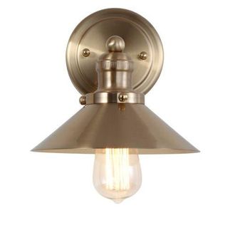 Jonathan Y Designs July Metal Shade Sconce in Brass Gold at Nordstrom