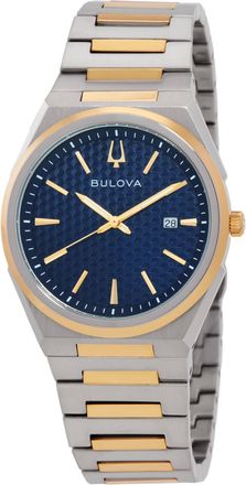 Bulova Quartz Blue Dial Mens Watch 98B443