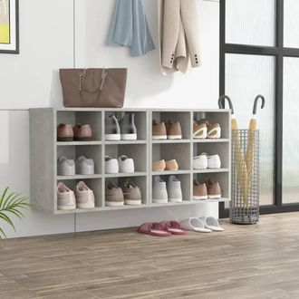 vidaXL Vidaxl - Muebles Zapatero 2 Uds Color Gris Hormig&oacute;n 52,5x30x50 Cm