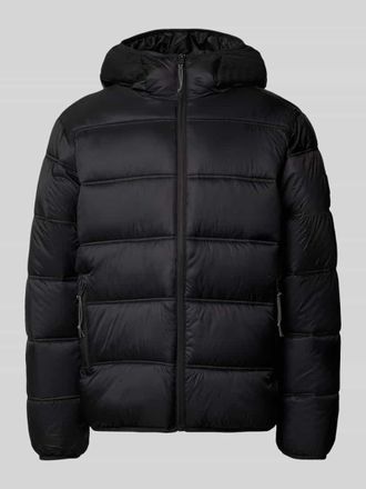 Tommy Jeans Regular Fit Steppjacke mit Kapuze in Black, Größe XXL
